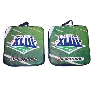 Super Bowl XLIII Tampa Bay Bridgestone NFL Halftime Show Seat Cushions Set of 2